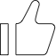 outline thumb-up icon